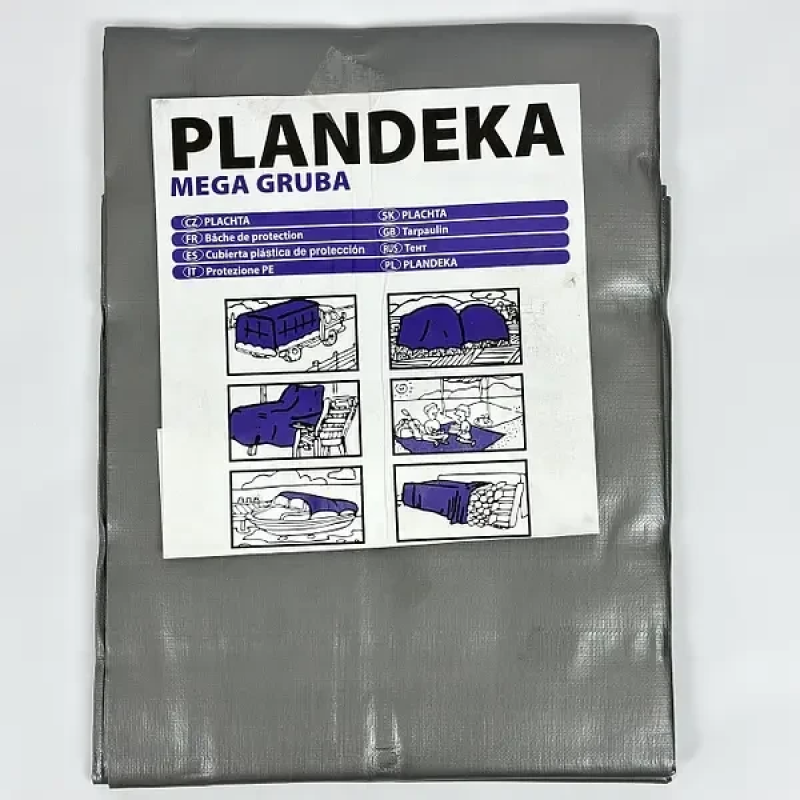 Тент 260 г/м2 4х5м “PLANDEKA“ поліпропіленовий посилений