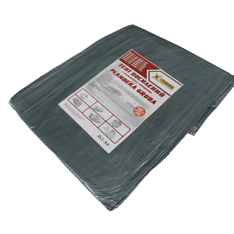 Тент 100г/м2  12х18м “Grey“ тарпауліновий тент