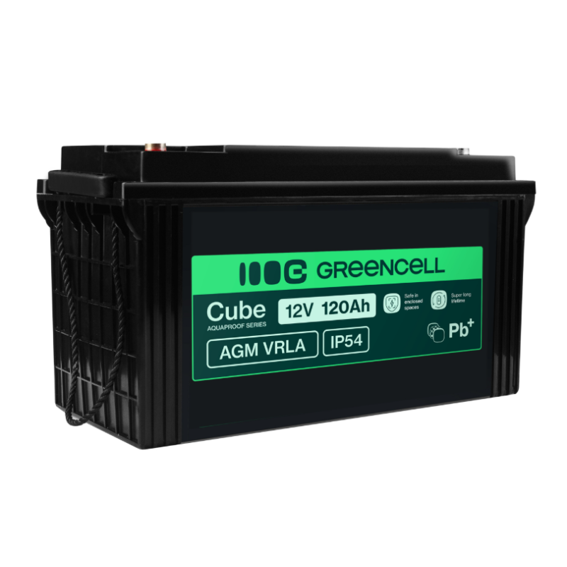 Акумулятор Green Cell AGM VRLA 12 V 120 Ah IP54 для фотоелектричних систем, яхт, човнів, сонячних панелей Акумулятор Green Cell AGM VRLA 12 V 120 Ah IP54 для фотоелектричних систем, яхт, човнів, сонячних панелей
